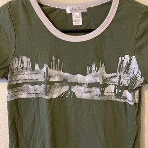 forest green shirt from tillys / XL in girls